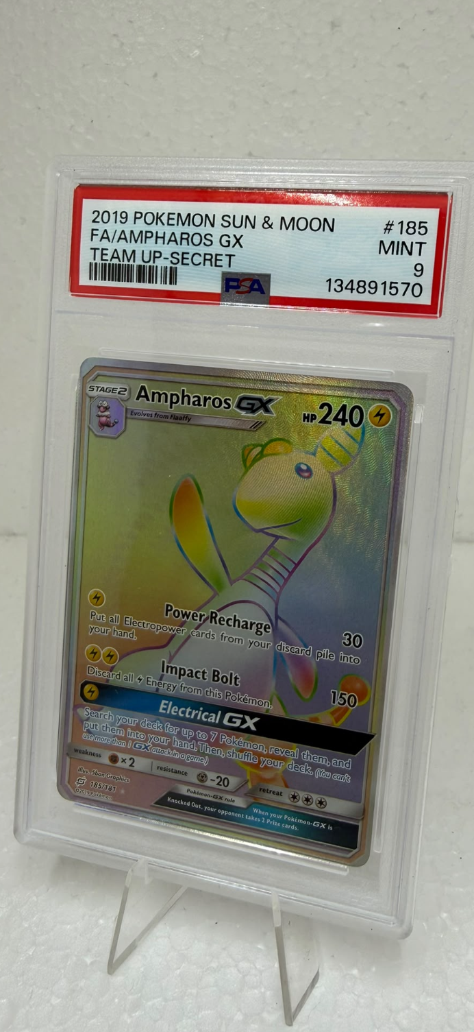 Ampharos GX – Secret Rare PSA 9