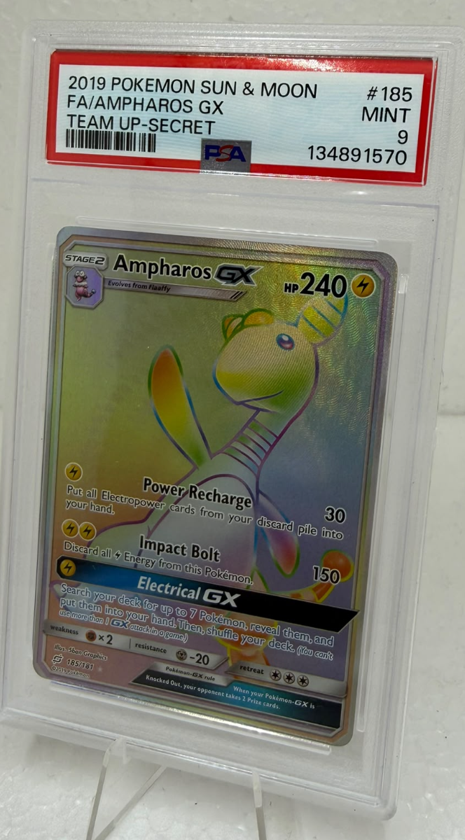 Ampharos GX – Secret Rare PSA 9